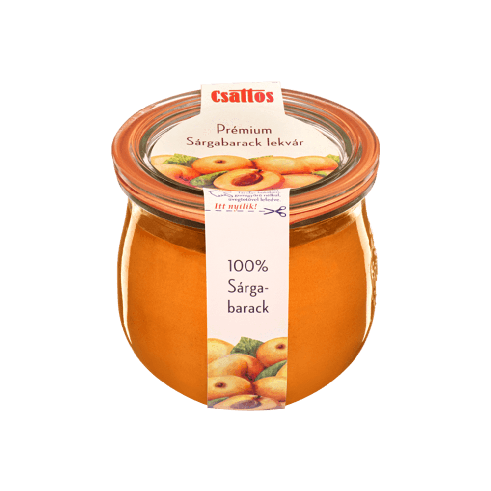 Csattos Prémium Sárgabarack lekvár 100% sárgabarackból