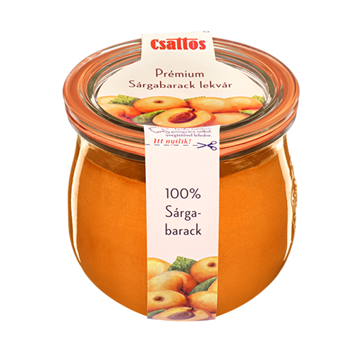 Csattos Prémium Sárgabarack lekvár 100% sárgabarackból